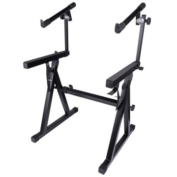 ПОДСТАВКА ДЛЯ КЛАВИАТУРЫ ФОРТЕПИАННЫЙ ОРГАН ДВОЙНОЙ РЕГУЛИРУЕМЫЙ