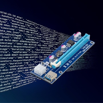 Qoltec Riser PCI-E 1x-16x USB 3.0 SATA/PCI-E 6 контактов