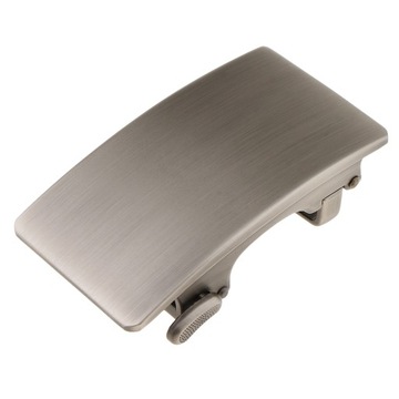 Męska, aluminiowa klamra, ciężka broszka, prezent na Boże Narodzenie, szara