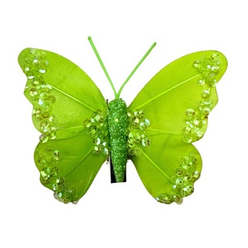 MOTYL MOTYLE SZTUCZNE DEKORACJA OZDOBA KLIPS STROIK