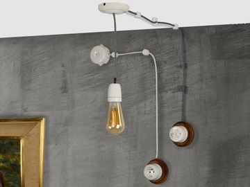 КРЮЧОК ДЛЯ КАБЕЛЯ ПЛАСТИКОВЫЙ РЕТРО LOFT ЧЕРНЫЙ 2UP02