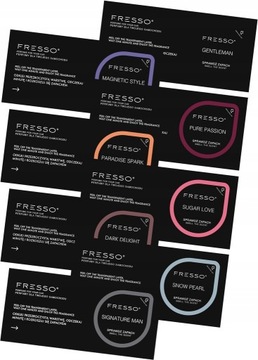 НАБОР АРОМАТИЧЕСКИХ КАРТ FRESSO - АВТОМОБИЛЬНАЯ ПАРФЮМЕРИЯ