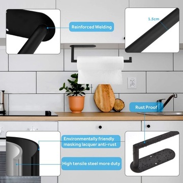 Держатель кухонного полотенца, сверление не требуется.