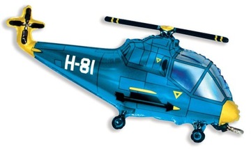 Balon foliowy 24 cale Helikopter niebieski