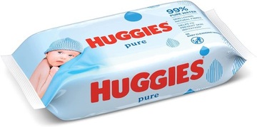 Влажные салфетки Huggies PURE 56 шт.