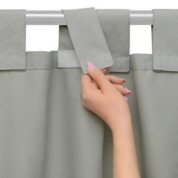 Zasłona ogrodowa wodoodporna 155x220 cm STALOWA zasłony na taras altanę