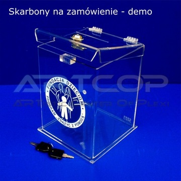 Урна для обзоров, заметок из оргстекла 15х15х15см.