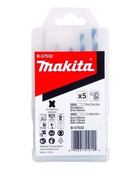 ZESTAW WIERTEŁ SDS-PLUS 5szt. MAKITA