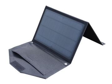 Солнечное зарядное устройство USB, солнечная панель, складная, 14 Вт.