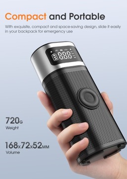 БЕСПРОВОДНОЙ КОМПРЕССОР CARSUN POWERBANK