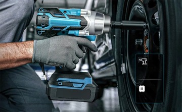 AKUMULATOROWY ELECTRIC KLUCZ UDAROWY 1/2'' KLUCZ DO KÓŁ 520NM AKU