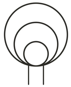 PODPÓRKA KWIATÓW ROŚLIN PERGOLA KOŁA OBRĘCZ 25cm