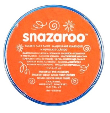 Farba do twarzy 18 ml pomarańczowa Snazaroo 1118553