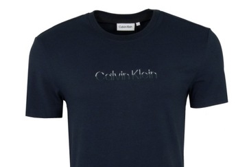 CALVIN KLEIN , t-shirt męski, granatowy, XS