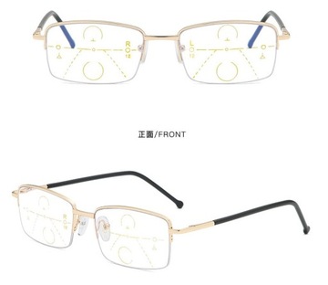 Прогрессивные мультифокальные очки Расстояние: 0 вблизи +4