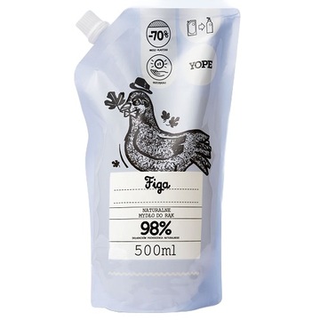 YOPE Refil Naturalne Mydło w Płynie Figa 500ml