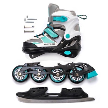 КОНЬКИ METEOR ИНВЕРТНЫЕ КОНЬКИ 2 в 1, размер 30-33