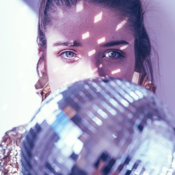 ЗЕРКАЛЬНЫЙ шар 30 см с приводом DISCO PARTY CLUB