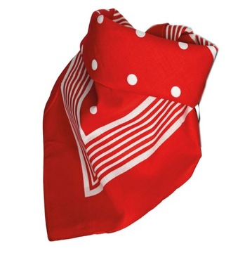 МОРСКОЙ ШАРФ В КРАСНУЮ ПОЛОСКУ - 04565