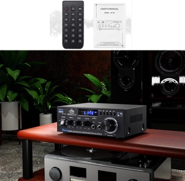 СТЕРЕОУСИЛИТЕЛЬ HIFI 40 Вт + 40 Вт BLUETOOTH 5.0 RCA ВХОД SD USB ВХОД