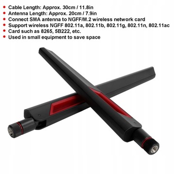 Комплект IPEX4 WiFi для RP SMA M.2, 2 шт., антенны