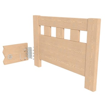 Złącze blacha łącznik kątowy do łóżka 13 cm, stal
