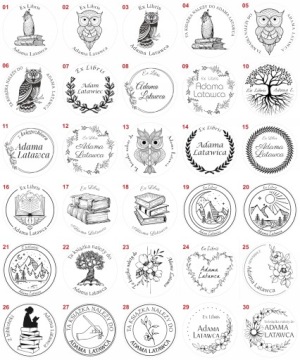 Штамп EX LIBRIS Fi50 с чернильницей - PRO