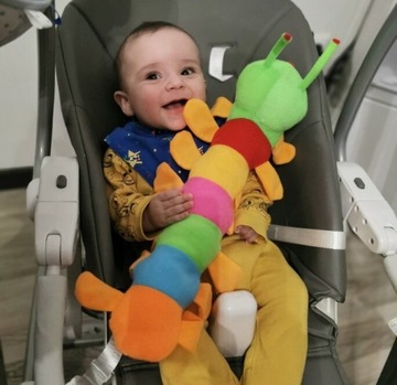 GĄSIENICA PLUSZAK ZABAWKA PODUSZKA DŁUGA 48cm