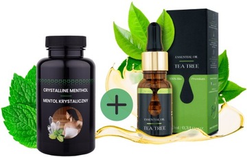Mentol saunowy 50g + Olejek Drzewo herbaciane 10ml