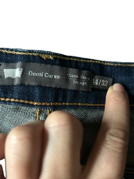 Levi's demi curve, jeansy damskie32/30 XL