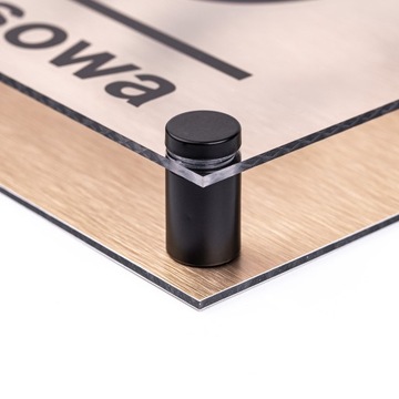 АДРЕСНАЯ ТАБЛИЧКА PLEX АЛЮМИНИЙ + ПРОСТАВКИ