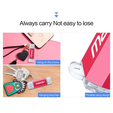 Флэш-накопитель USB 3.0 «3-в-1» емкостью 64 ГБ с USB Type-C