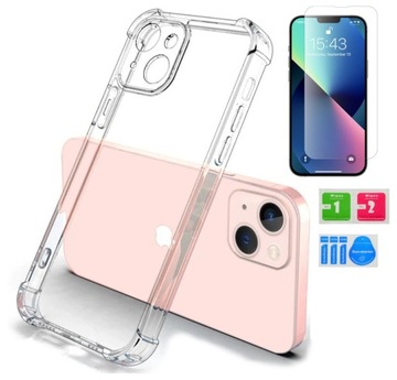ETUI PANCERNE ANTI SHOCK do IPHONE 13 mini + SZKŁO