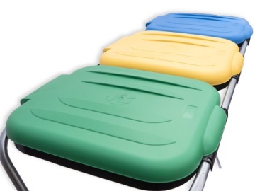 ПОДСТАВКА-КОРЗИНА ДЛЯ МЕШКОВ ДЛЯ СЕГРЕГАЦИИ МУСОРОВ 3 x 120л