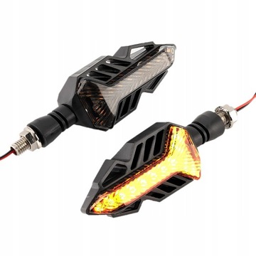 1 para motocykl LED płynący kierunkowskaz lampka