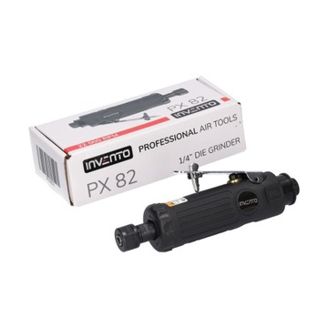 INVENTO Пневматическая шлифовальная машина PX82, прямая 1/4 дюйма, 6 мм, 22 000 об/мин.