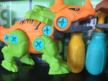 КОНСТРУКТОР ДИНОЗАВРЫ ДИНОЗАВР ДЛЯ СБОРКИ И РАЗБОРКИ T-REX