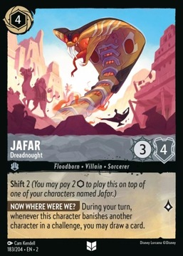 DISNEY LORCANA Jafar, Dreadnought 2ROF #183