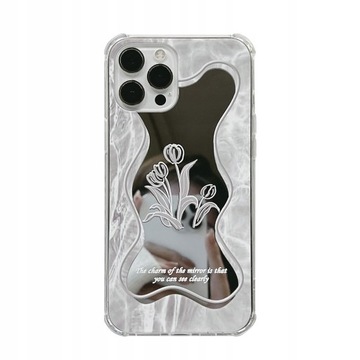 Etui Kwiatowa faktura lustra do IPhone,Xs Max
