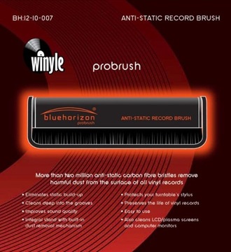 Szczotka do płyt LP antystat. węglowa Blue Horizon