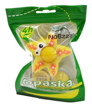 NoBzzz OPASKA NA KOMARY MESZKI DLA DZIECI NATURALNE OLEJKI Gwiazda