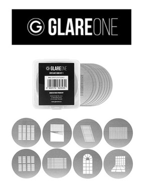 GlareOne Spotlight Gobo Set 1 - набор из 8 масок