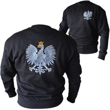 Bluza kibica Polska z godłem, patriotyczna haft