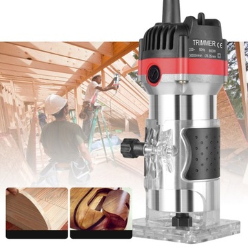 ЭЛЕКТРИЧЕСКИЙ РУЧНОЙ ФРЕЗЕРНЫЙ СТАНОК ТРИМЕР 6,35 ММ 800 Вт ДЛЯ РЕЗКИ ДРЕВЕСИНЫ