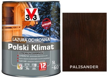 Lazura V33 Polski Klimat 12 LAT Palisander 5L