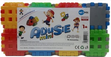 KLOCKI KONSTRUKCYJNE MINI WAFLE ADUSIE MEDIUM 48el