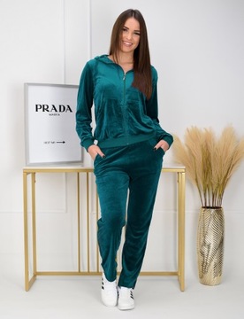 WE9110 r. L ЖЕНСКИЙ ВЕЛЮРОВЫЙ СПОРТИВНЫЙ КОМПЛЕКТ