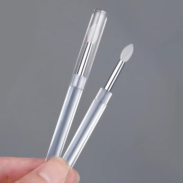 Aplikator do pyłków silikonowy do pyłku pacynka nailart lustrzany efekt