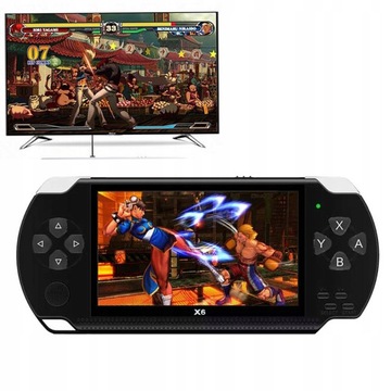 KONSOLA PRZENOŚNA X6 - 1000 GIER 8 GB PSP RETRO