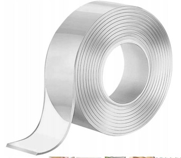 Taśma dwustronna magiczna 30x2x300mm bardzo mocna clear 3m